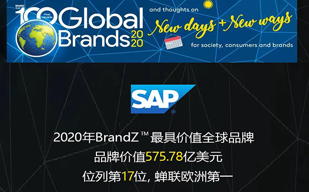 WPP 集團,SAP品牌,SAP智慧企業(yè),BrandZ? 排名,BrandZ?百強榜單