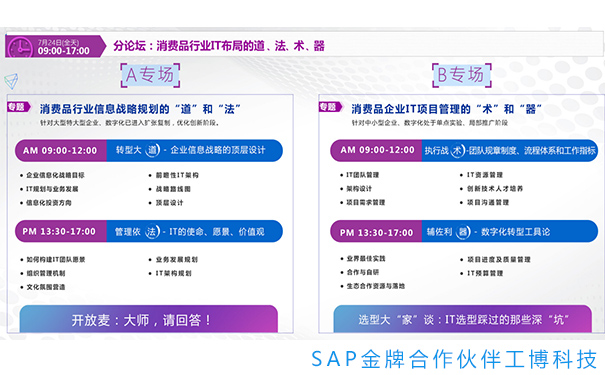 消費品CIO峰會,消費品行業(yè)解決方案,消費品企業(yè)數(shù)字化轉(zhuǎn)型,IT戰(zhàn)略規(guī)劃